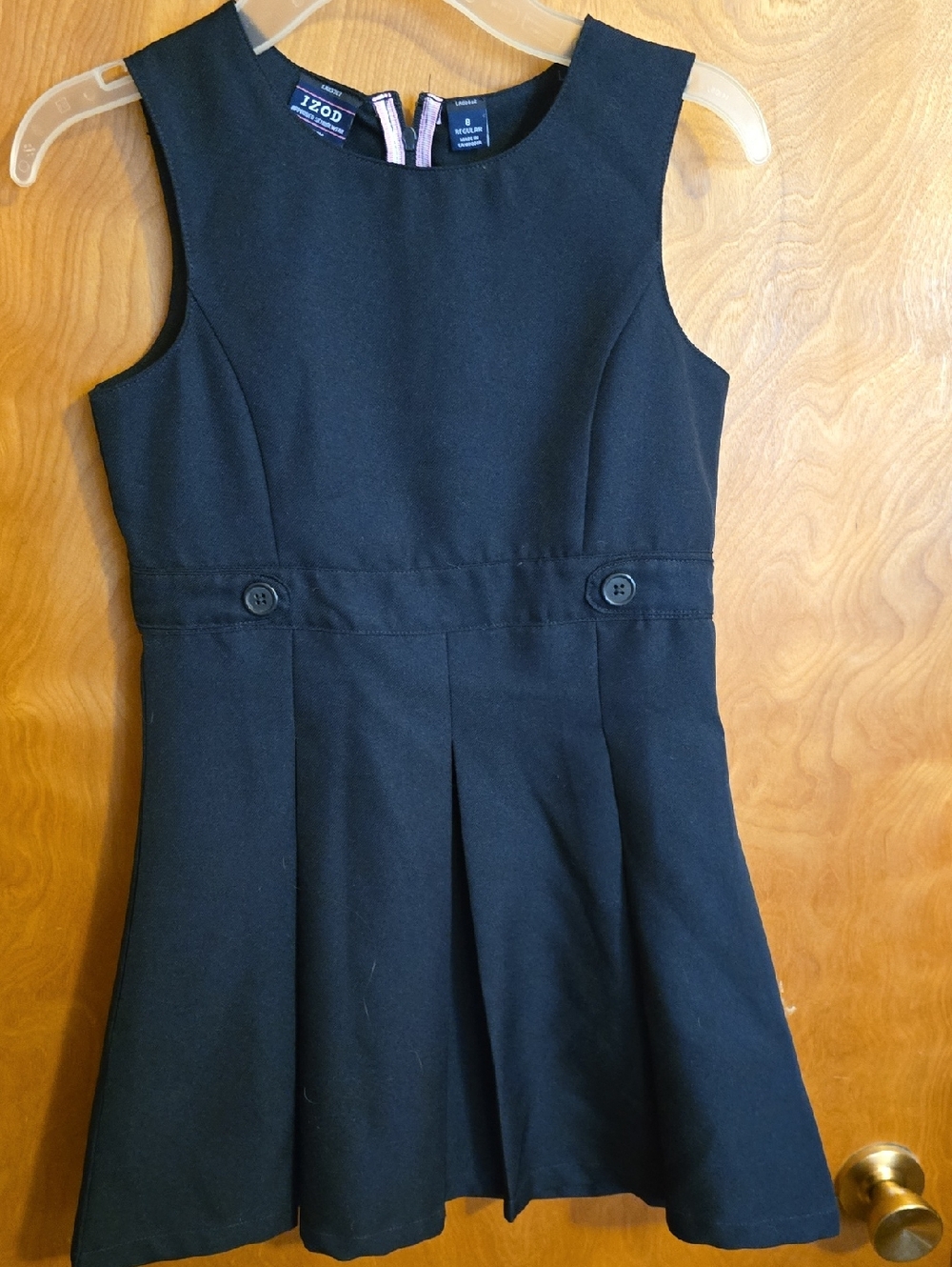 Izod Navy Sleeveless A-Line School Jumper